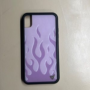 iPhone XR Wildflower Lavender Flame Phone Case